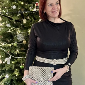 Platinum Edition � Éjféli Fény - Exkluzív Makramé Szett, Táska & Tok, Táska szett, Csomózás, MESKA