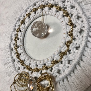 Frosty Jewel � Ünnepi kristálykopogtató (22 cm) - otthon & életmód - dekoráció - ajtó- és ablak dekoráció - ajtódísz & kopogtató - Meska.hu