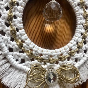 Frosty Jewel � Ünnepi kristálykopogtató (22 cm) - otthon & életmód - dekoráció - ajtó- és ablak dekoráció - ajtódísz & kopogtató - Meska.hu