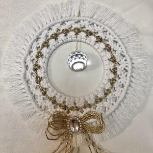 Frosty Jewel � Ünnepi kristálykopogtató (22 cm) - otthon & életmód - dekoráció - ajtó- és ablak dekoráció - ajtódísz & kopogtató - Meska.hu