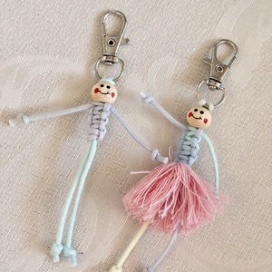 Pillekönnyű Balerinák � Kézzel csomózott kulcstartók és táskadíszek - táska & tok - kulcstartó & táskadísz - kulcstartó - Meska.hu