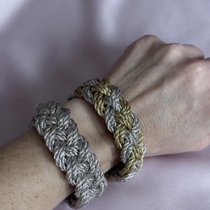 Platinum Edition � Éjféli Fény - Exkluzív Makramé karkötők - táska & tok - táska szett - Meska.hu