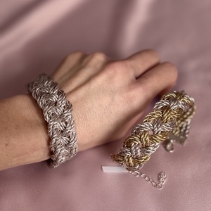 Platinum Edition � Éjféli Fény - Exkluzív Makramé karkötők - táska & tok - táska szett - Meska.hu