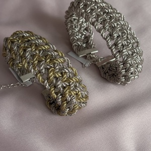 Platinum Edition � Éjféli Fény - Exkluzív Makramé karkötők - táska & tok - táska szett - Meska.hu