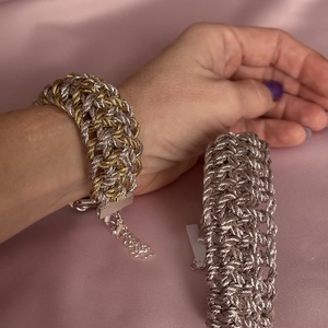 Platinum Edition � Éjféli Fény - Exkluzív Makramé karkötők - táska & tok - táska szett - Meska.hu