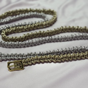 Platinum Edition � Éjféli Fény - Exkluzív Makramé övek - táska & tok - táska szett - Meska.hu