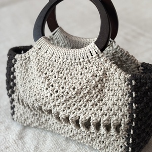 Leopárd csillogás � Designer Makramé Kézitáska - táska & tok - kézitáska & válltáska - kézitáska - Meska.hu