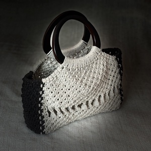 Leopárd csillogás � Designer Makramé Kézitáska - táska & tok - kézitáska & válltáska - kézitáska - Meska.hu