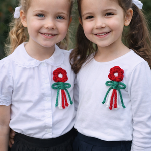 Mágneses Nemzeti színű virág / kokárda  gyermekbarát - Meska.hu