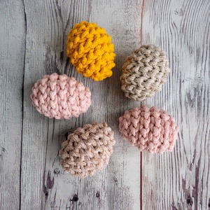 Horgolt húsvéti tojások - otthon & életmód - dekoráció - dísztárgy - Meska.hu