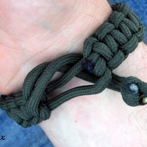 Horgász paracord karkötő - ékszer - karkötő - fonott karkötő - Meska.hu