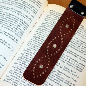 Bőr könyvjelző, Könyv & Zene, Könyvjelző, Bőrművesség, MESKA