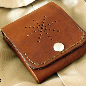 Bőr pénztárca - Meska.hu