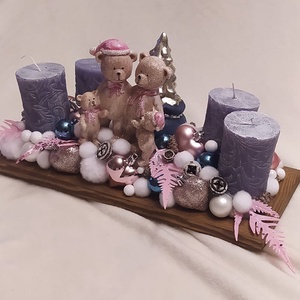 Macicsalád karácsonya adventi tál - Meska.hu