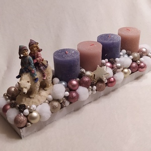 Madárkás adventi dísz, Otthon & Életmód, Dekoráció, Ajtó- és ablak dekoráció, Ajtódísz & Kopogtató, Virágkötés, MESKA