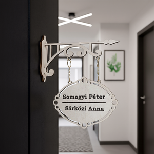 Ajtótábla választható névvel vagy nevekkel - Meska.hu