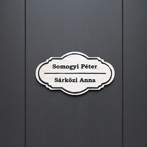 Névtábla választható felirattal és formával - Meska.hu