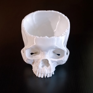 Halloweeni koponya alakú cukorkatartó - Meska.hu