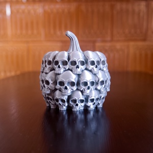 Koponyákból álló tök - Halloweeni dekoráció - otthon & életmód - dekoráció - halloween - halloweeni dekoráció - Meska.hu