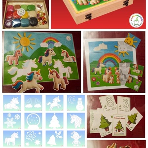 HATALMAS játék SZETT lányoknak - UNIKORNIS gyurmázós, kézügyesség- és készségfejlesztő tartós játékcsomag � EXTRA Csomag - játék & sport - készségfejlesztő és logikai játék - oktató játékok - Meska.hu