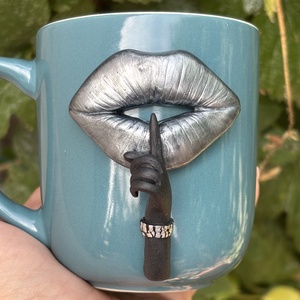 Shhh! bögre, Otthon & Életmód, Konyhafelszerelés, tálalás, Tálalás, Bögre & Csésze, Gyurma, MESKA