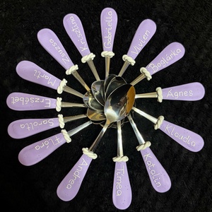 Névvel ellátott teáskanál - otthon & életmód - konyhafelszerelés, tálalás - tálalás - kanál & villa - Meska.hu