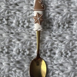 Mézeskalácsos teáskanál, Otthon & Életmód, Konyhafelszerelés, tálalás, Tálalás, Kanál & Villa, Gyurma, MESKA