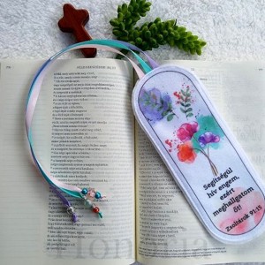 Keresztény, idézetes könyvjelző (Zsolt 91:15), Könyv & Zene, Könyvjelző, , MESKA