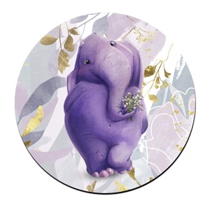 Tündéri lila elefánt mintás bögre alátét, , , MESKA