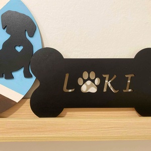 Kutyás tábla, Otthon & Életmód, Kisállatoknak, Kutyáknak, Kutya ékszerek, masnik, Gravírozás, pirográfia, MESKA