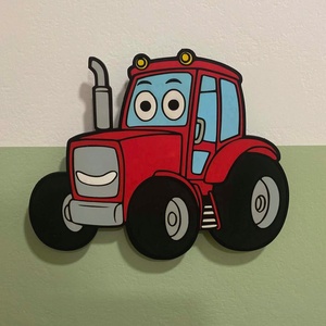 Traktoros dekor lámpa - baba - mama - babaszoba dekoráció - éjszakai fény - Meska.hu