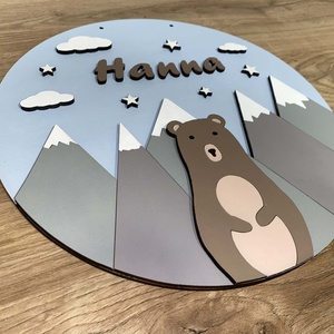 Névtábla - baba - mama - babaszoba dekoráció - gyerek névtábla - Meska.hu