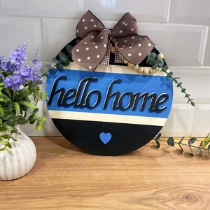 Kopogtató kék - otthon & életmód - dekoráció - ajtó- és ablak dekoráció - ajtódísz & kopogtató - Meska.hu