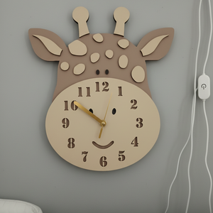 Zsiráfos óra - otthon & életmód - dekoráció - fali és függő dekoráció - falióra & óra - Meska.hu