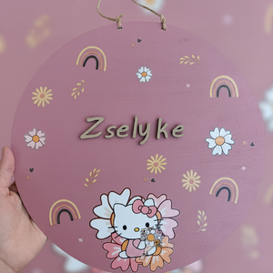 Névtábla, Baba - mama, Babaszoba dekoráció, Baba névtábla, Gravírozás, pirográfia, MESKA