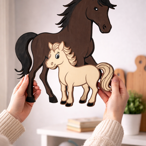 Lovas éjjeli fény - baba - mama - babaszoba dekoráció - babaposzter - Meska.hu