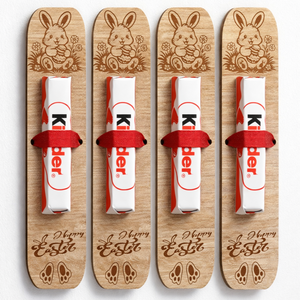 Húsvéti csokitartó, Ünnepi díszek, dekorációk, Húsvéti díszek és dekorációk, Húsvéti ajándékátadó, Gravírozás, pirográfia, MESKA