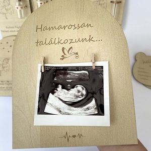 Bababejelentő, Baba - mama, Babaemlékek, Bababejelentők, Gravírozás, pirográfia, MESKA