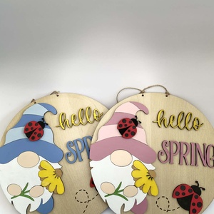 Tavaszi manós táblák - Meska.hu