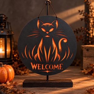 Halloween cicás dekor - Meska.hu