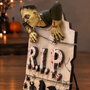 Halloween sírkő zombi dekor - otthon & életmód - dekoráció - halloween - halloweeni dekoráció - Meska.hu