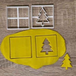 Karácsonyfás linzer kiszúró, Otthon & Életmód, Konyhafelszerelés, tálalás, Sütés, főzés, Sütikiszúró, Mindenmás, MESKA