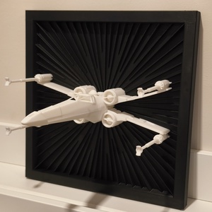 Star Wars X-Wing űrhajó falikép  - otthon & életmód - dekoráció - kép & falikép - 3d képek - Meska.hu