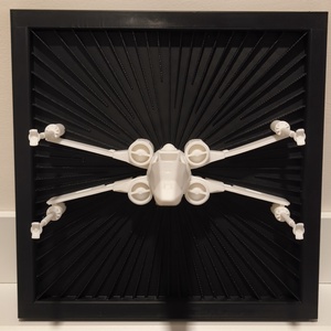 Star Wars X-Wing űrhajó falikép  - otthon & életmód - dekoráció - kép & falikép - 3d képek - Meska.hu