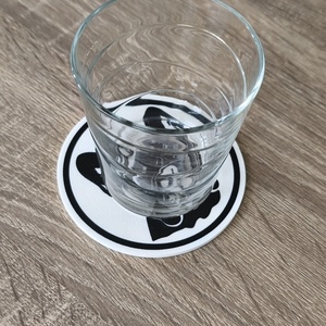 Francia bulldog poháralátét - otthon & életmód - konyhafelszerelés, tálalás - tálalás - tányér- és poháralátét - Meska.hu