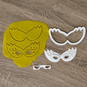 Farsangi maszk linzerkiszúró, Otthon & Életmód, Konyhafelszerelés, tálalás, Sütés, főzés, Sütikiszúró, Mindenmás, MESKA