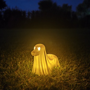 Halloweeni világító szellem tacskó - Meska.hu