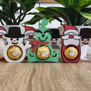 Mikulás Ferrero Rocher tartó - karácsony - karácsonyi lakásdekoráció - karácsonyi manók, figurák - Meska.hu