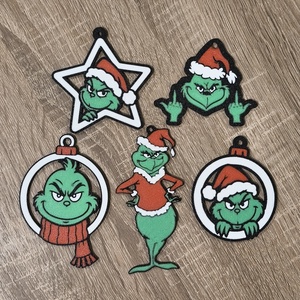 Grincs karácsonyfa díszek  - Meska.hu