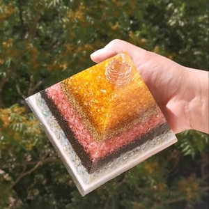 Orgonit piramis L - otthon & életmód - dekoráció - spiritualitás - orgonit piramis - Meska.hu